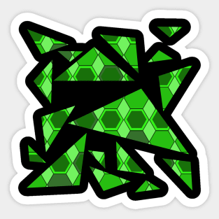 Hexagon Pattern No 2 Sticker